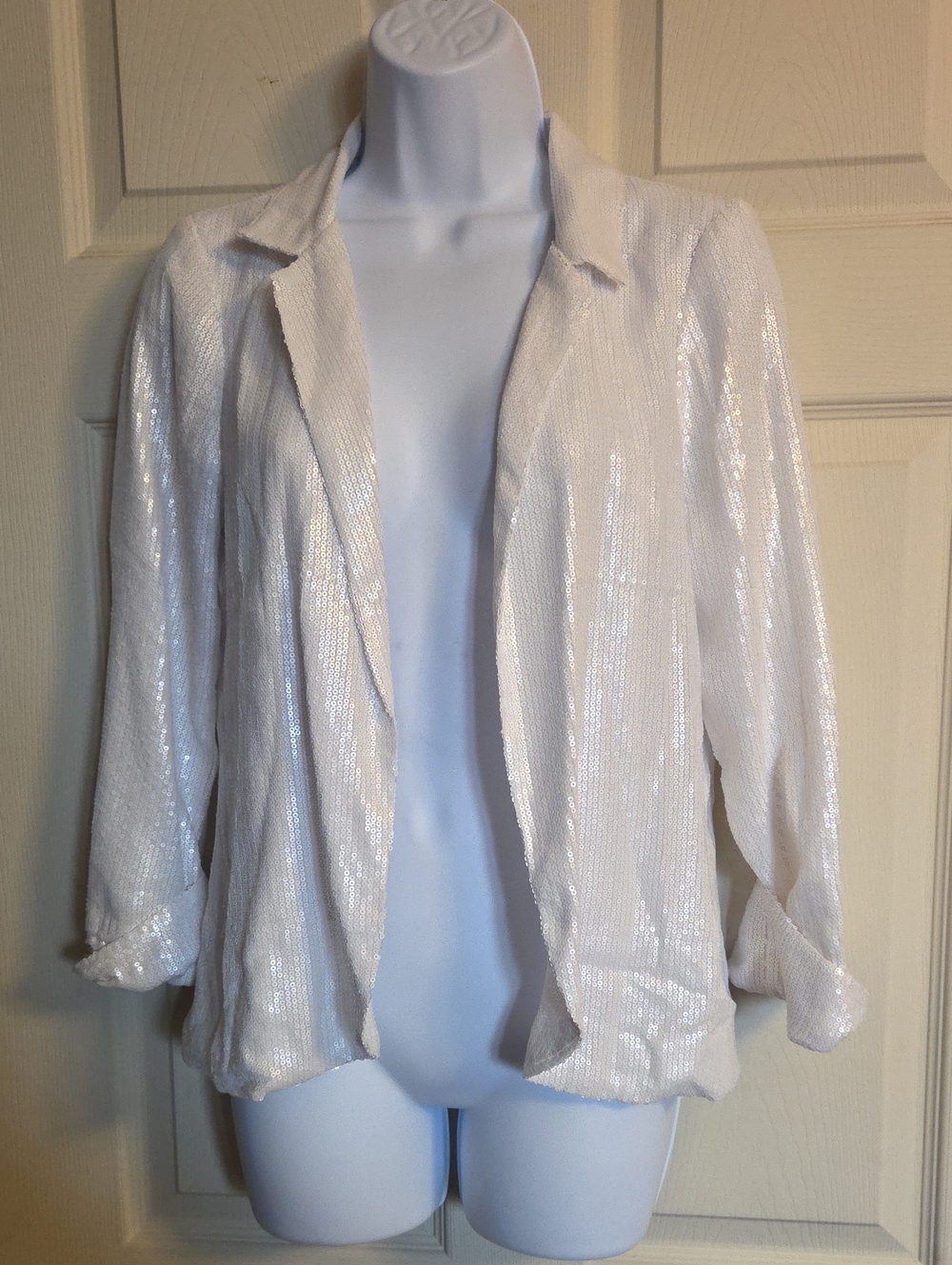 Matty M Elegant Sequin Blazer Size Small